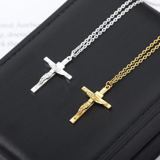 The Crucifix Pendant — 18K Gold Plated Necklace