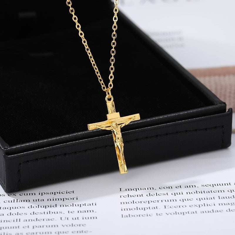 The Crucifix Pendant — 18K Gold Plated Necklace