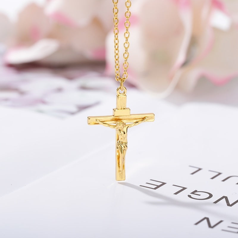 The Crucifix Pendant — 18K Gold Plated Necklace